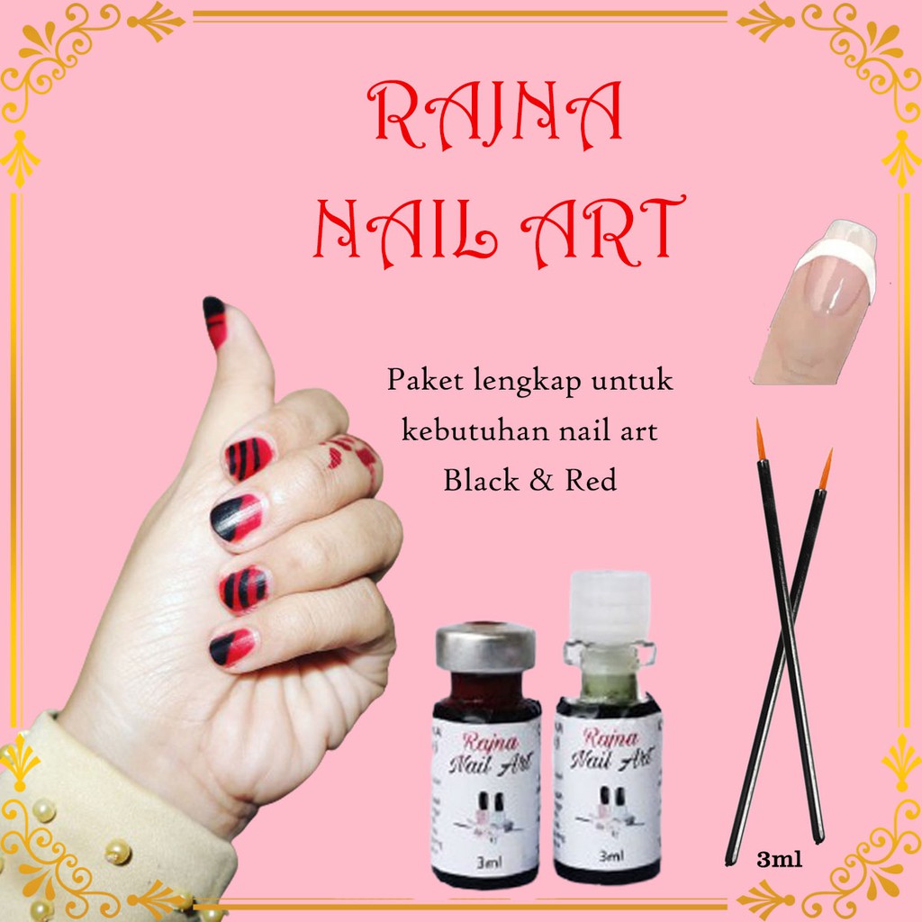 ORIGINAL Nail Henna by Rajna PAKET LENGKAP