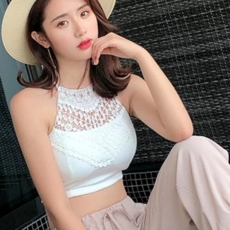 TM 6418 MEIDINA lace knit tops import