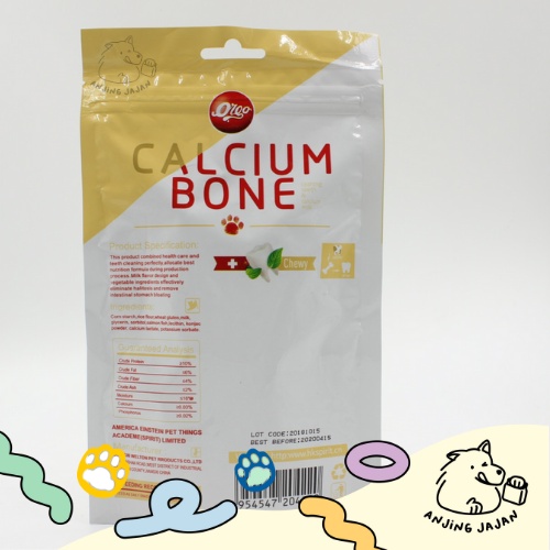 Snack/Cemilan Anjing/ Dog Treats Orgo Calcium Bone