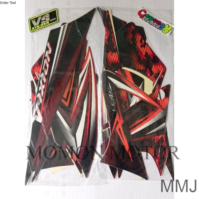 striping sticker stiker Yamaha Vixion 2009 merah