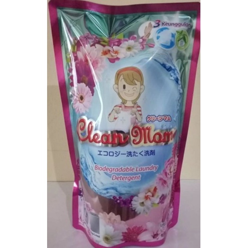 CLEAN MOM Deterjen LiquidvCair 800ML Refill Pouch Kemenkes