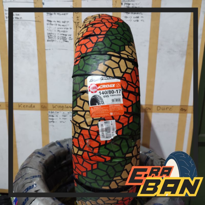 BAN LUAR CORSA CROSS S 140 80 RING 17 TUBELESS DUAL PURPOSE