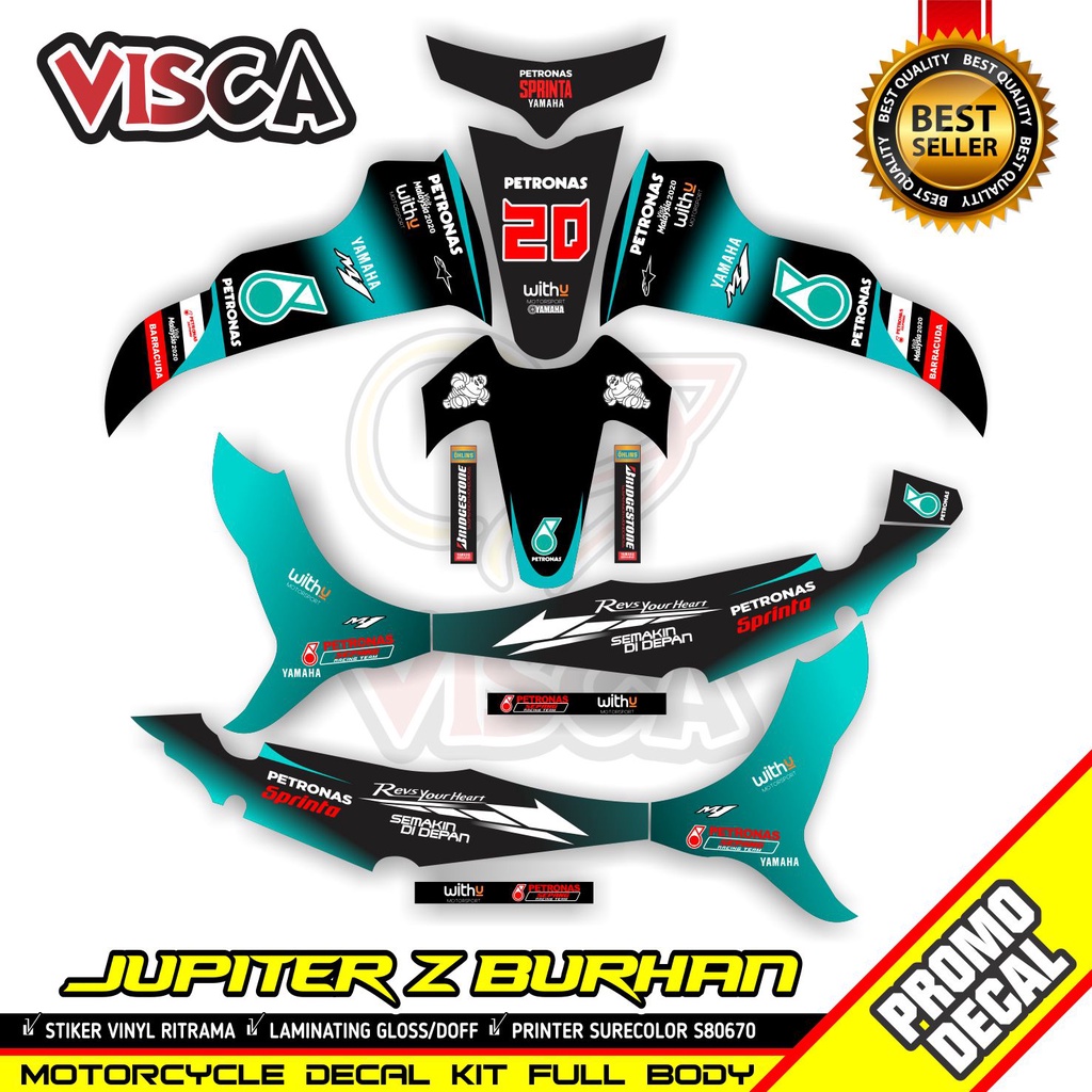 COD / Bayar Di Tempat Decal Jupiter Z Burhan Striping Jupiter Z Burhan Stiker Yamaha Jupiter Z Burha