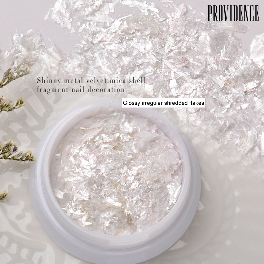 1 Kotak Stiker Kuku Sequin Glitter Holografik Tidak Pudar Untuk Manicure Wanita