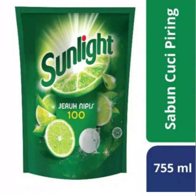 Sunlight jeruk nipis sabun cuci piring (775ml /refill