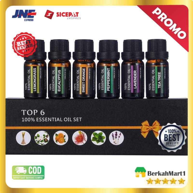 Firstsun Set Essential Oils Minyak Aromatherapy 10ml 6PCS RH-06