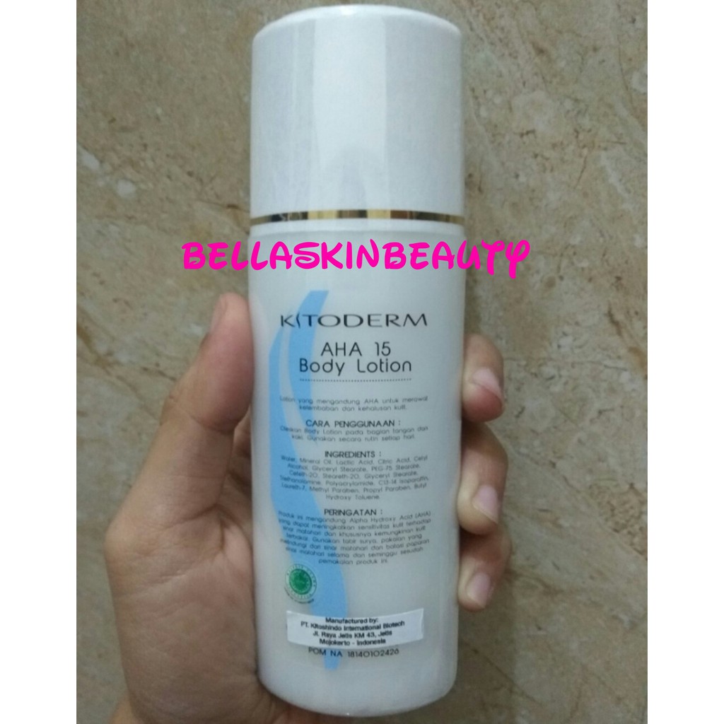 KITODERM AHA 15 BODY LOTION - PELEMBAB BADAN