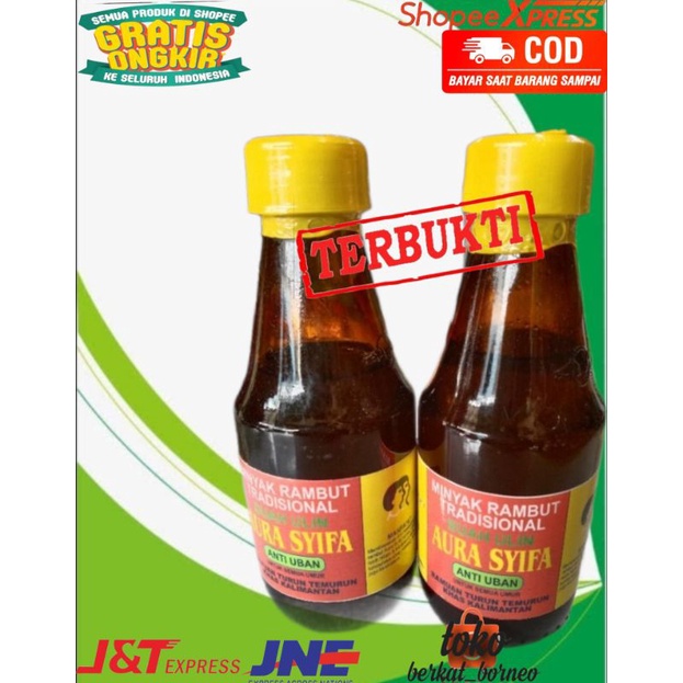 buah ulin aura syifa penghilang uban minyak rambut uban minyak penghilang uban anti ketombe isi150ml