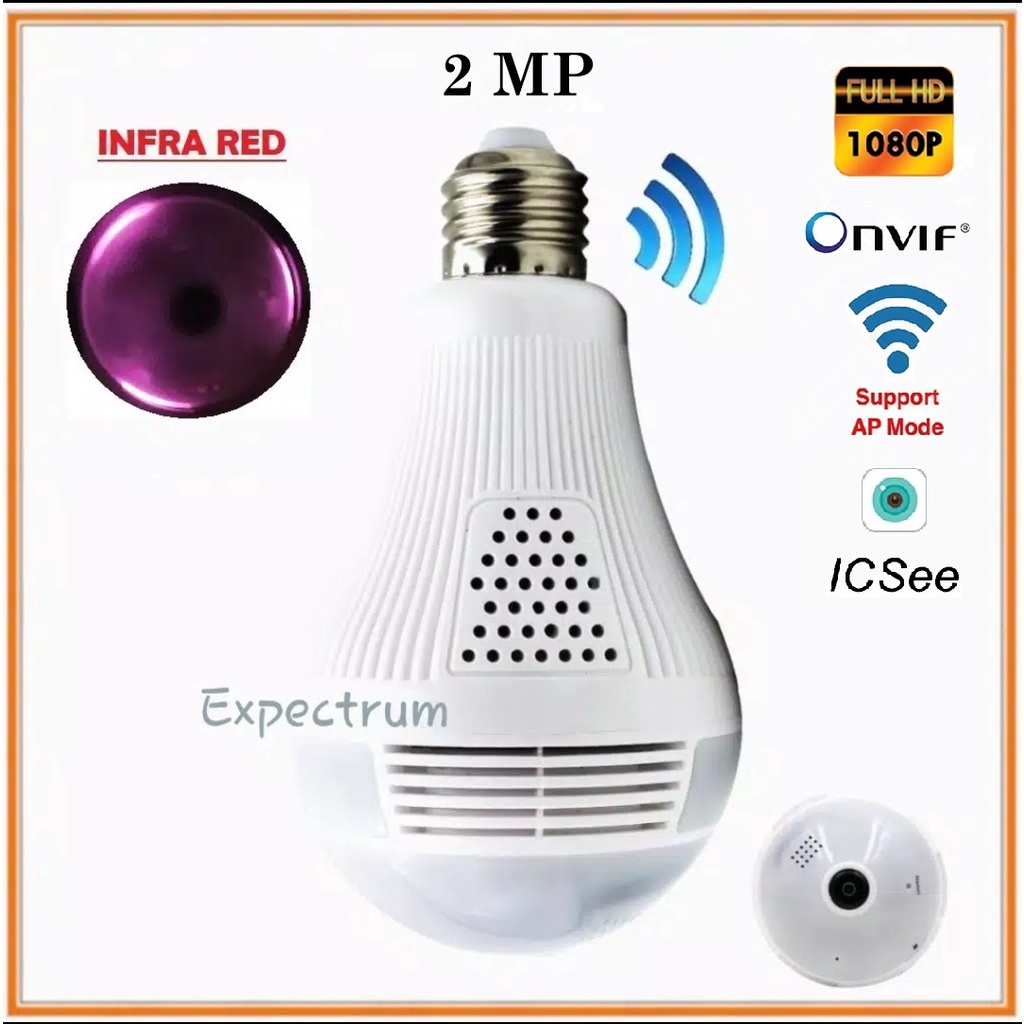 IPCAM Bohlam 360 / IP Camera 360 bohlam ICSee 1.3MP 960P CCTV