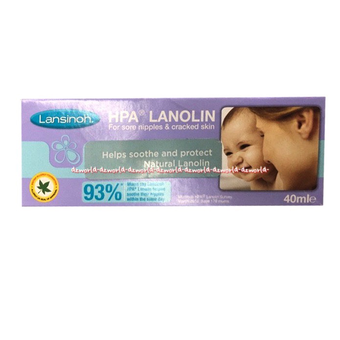 Lansinoh HPA Lanolin 40ml Krim untuk Meredakan Rasa Nyeri Melindungi Puting Ibu ASI Yang Lecet Kulit Kering Sensitif Lan Sinoh Cream