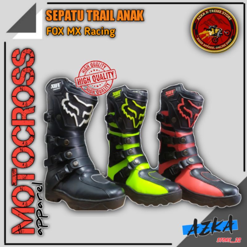 SEPATU TRAIL ANAK FOX MX RACING MOTOCROSS OFFROAD