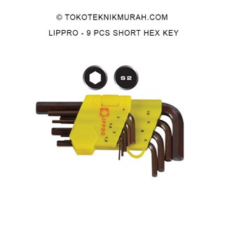 Lippro - Kunci L Hex Set - 9 Pcs Short Hex Key - 166