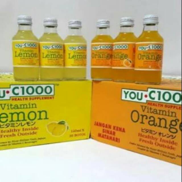 

You C1000 140 Ml 1 Karton/ 1 Dus isi 30 pcs - orange or lemon