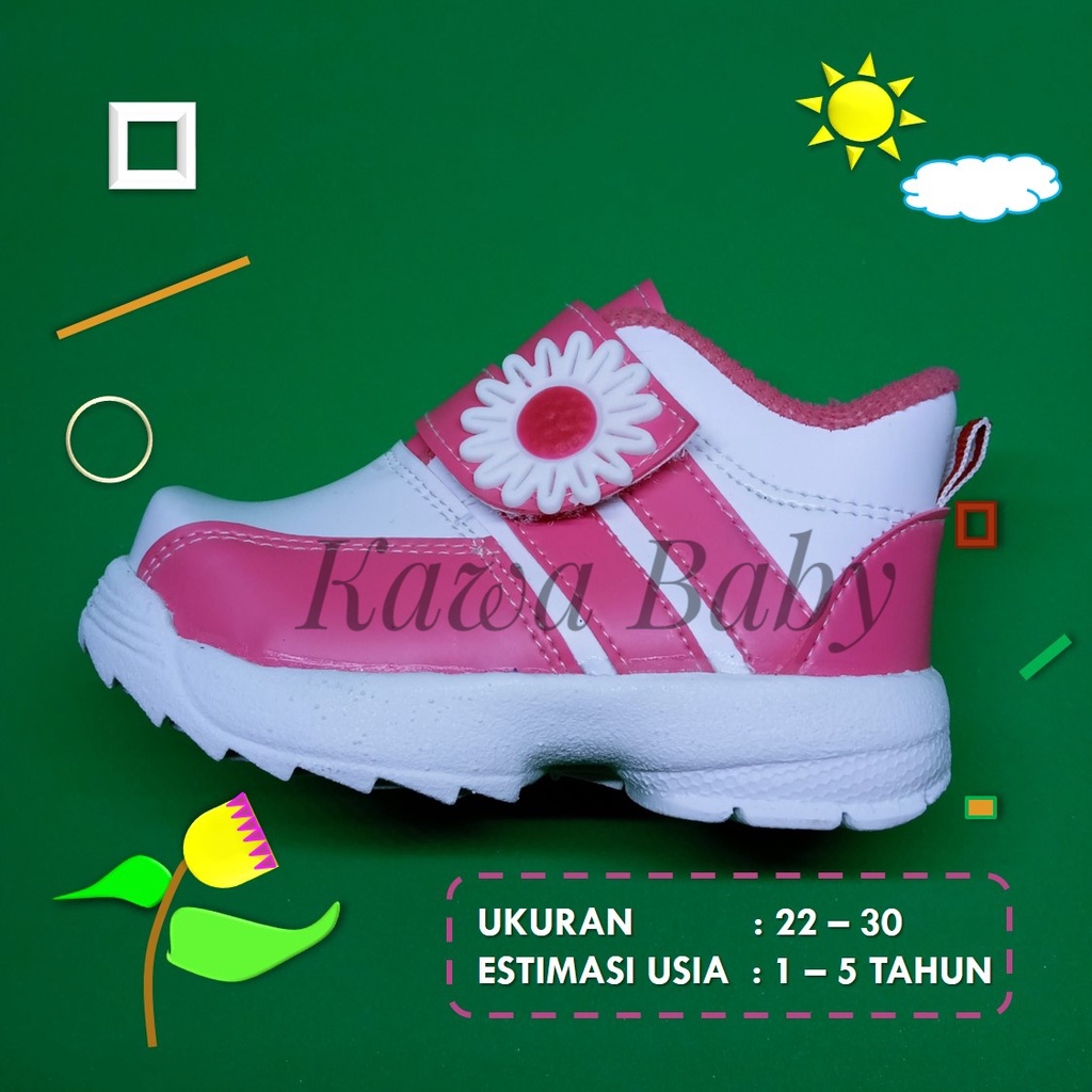 Sepatu anak perempuan sport semi boot / Sneakers anak perempuan import / Sepatu olahraga anak peremp