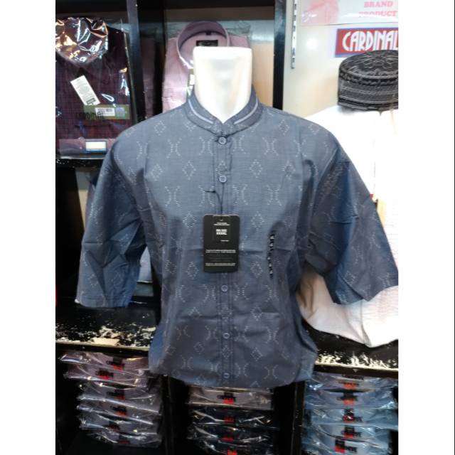 JUMBO Cressida Pria Takwa Koko Pendek Katun Berkantong Biru