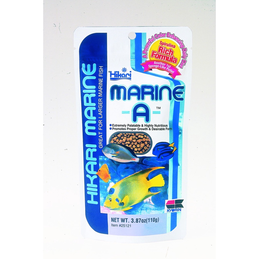 Hikari Marine A 110 gr Pakan Makanan Pelet Pellet Ikan Hias Air Laut