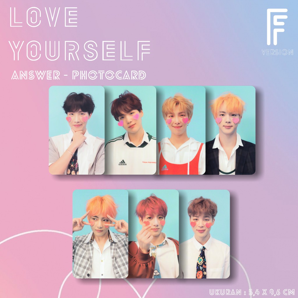 [Photocard] BTS Love Yourself Answer Ver. F - Unofficial