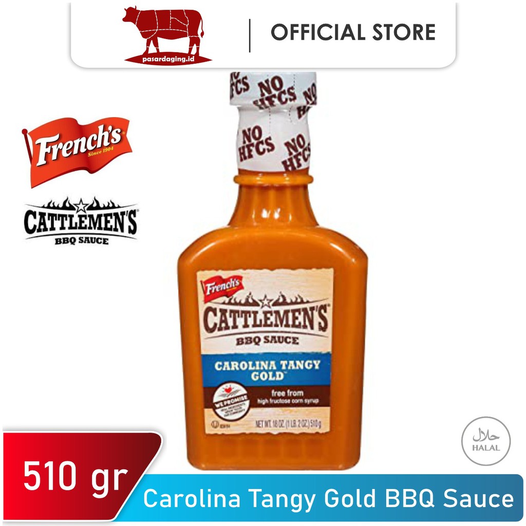 

Saos Panggang French's Cattlemen's Carolina Tangy Gold 510 Gram