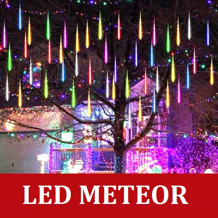 [WS] LAMPU METEOR TIRAI 50cm 10 BATANG/ RGB / WARNA WARNI /OUTDOOR