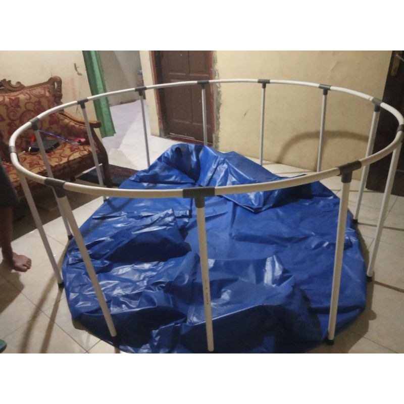rangka lengkap pvc 3/4" kolam terpal