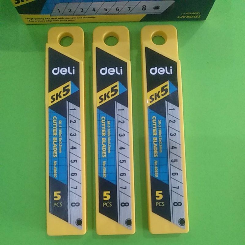 

Refill isi Cutter Besar Deli 40650 Sk5 0.5mm Thickness