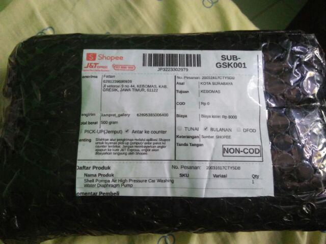 Shell Pompa Air High Pressure Car Washing Water Diaphragm Pump