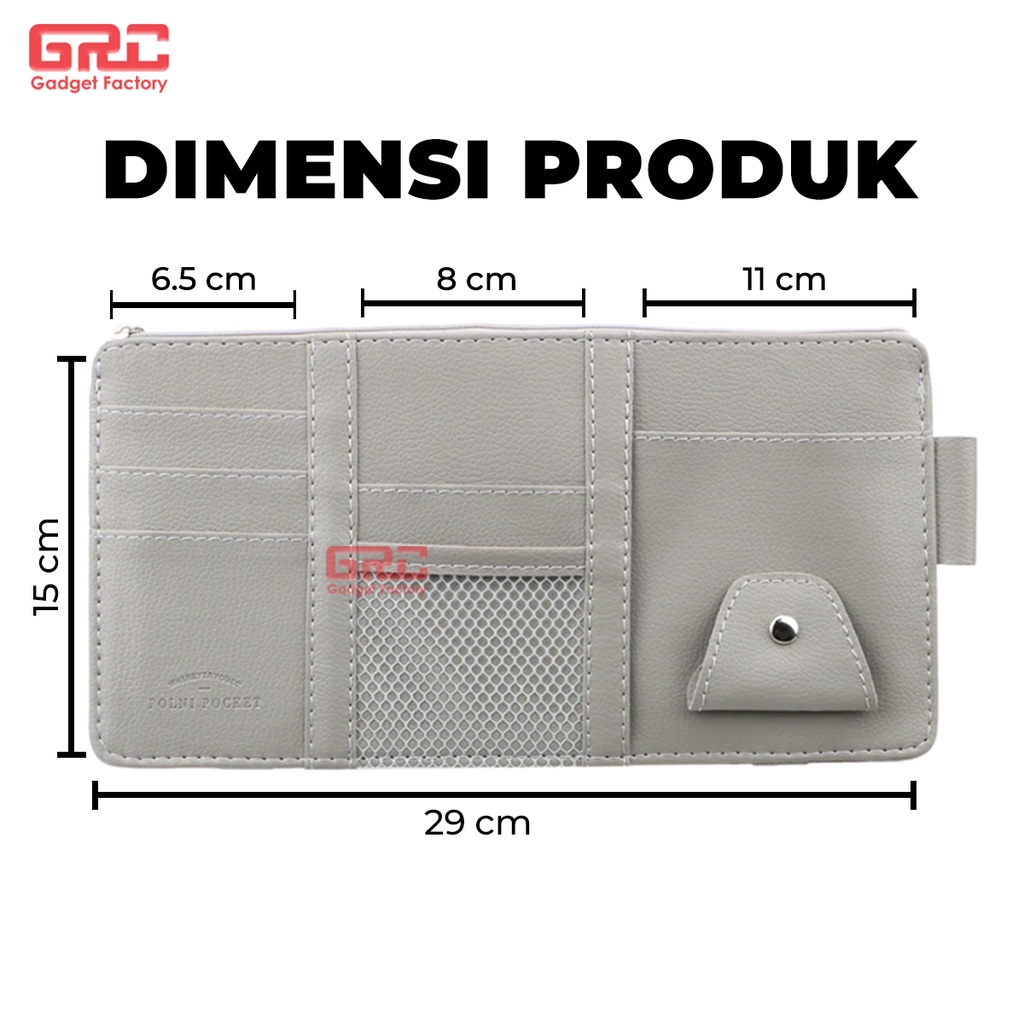 Tempat Kartu Visor Card Holder Sunvisor Mobil Car Organizer Karcis