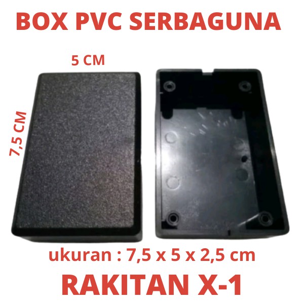 BOX PVC RAKITAN X-1 SERBAGUNA PROJECT RANGKAIAN ELEKTRONIK ELEKTRO ELEKTRIK ELEKTRIC TV BOX TV BOK