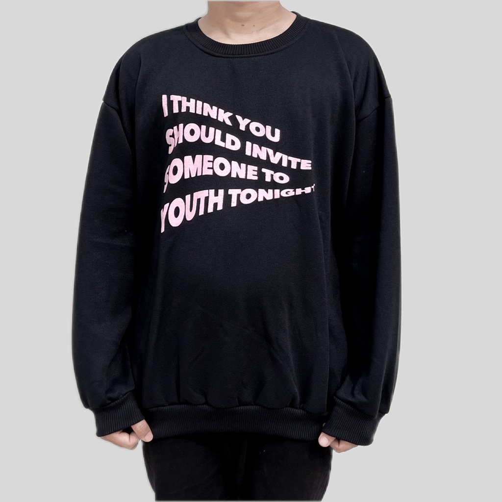 I THINK  YOUTH SWEATER OVERSIZE PRIA SWITER CREWNECK