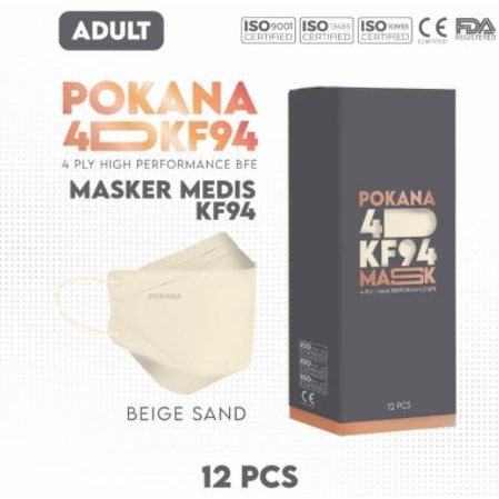 MASKER POKANA KF94 4D ISI 12PCS