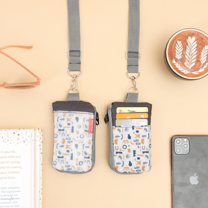 Id Card - Id Card Holder Dompet Kartu Kalung Gantung Multifungsi Wanita Pria