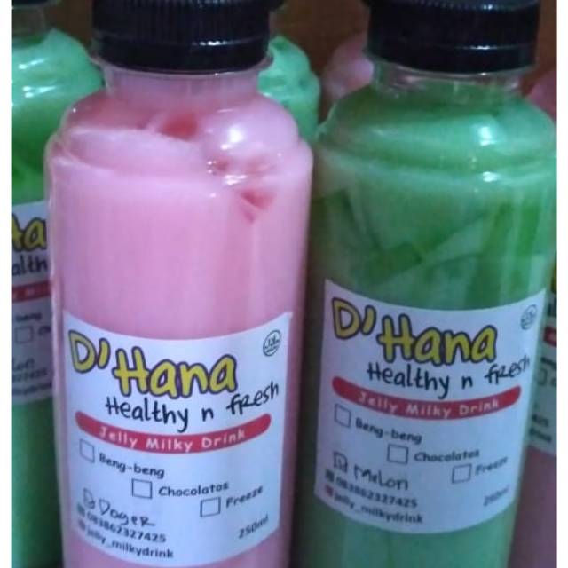 

Jelly milky drink buah