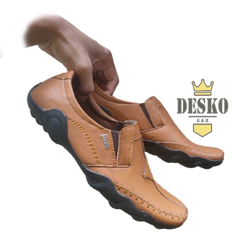 (BAYAR DITEMPAT) SEPATU CASUAL PRIA SLIP ON ORIGINAL MURAH KERJA KANTOR FORMAL COWOK PANSUS
