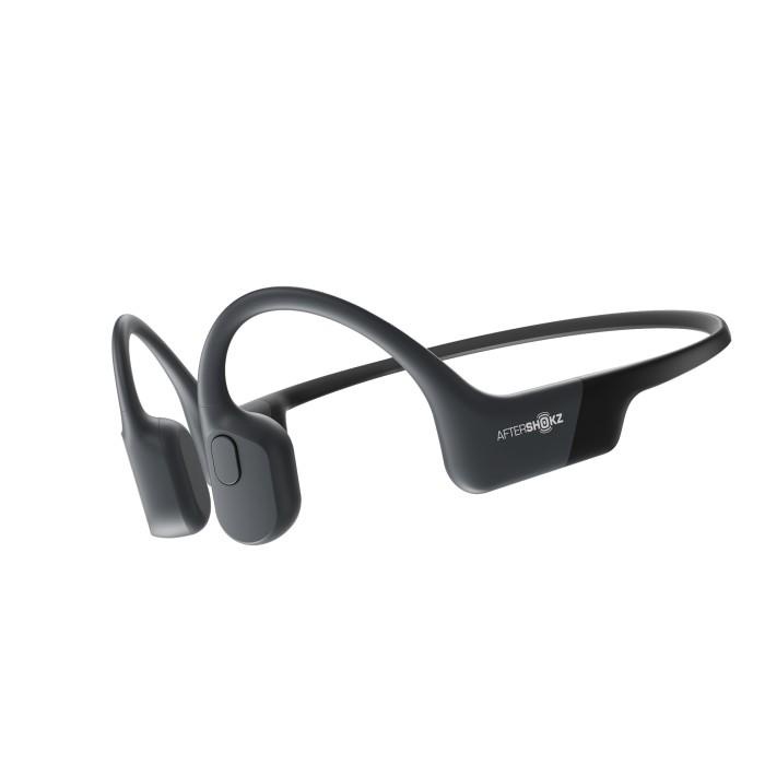 Wearable Bluetooth Headset Aeropex Aftershokz Wireless Stereo Bone Conduction - Cosmic Black