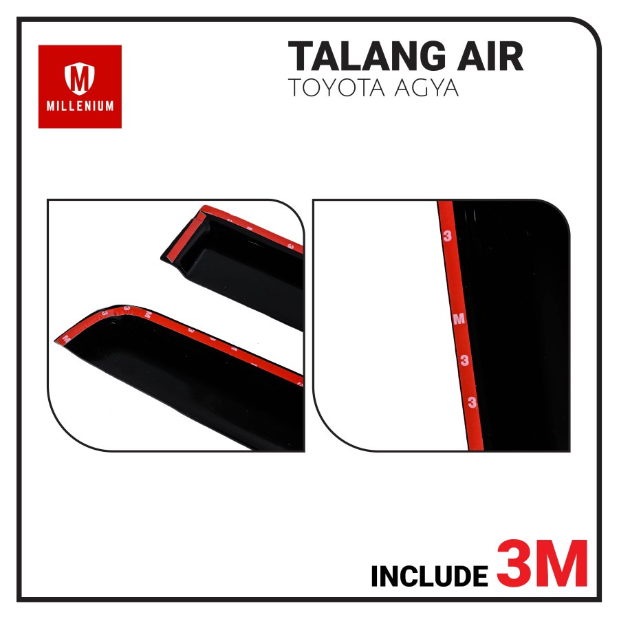 TALANG AIR PINTU MOBIL TOYOTA AGYA 2013 - 2023 MODEL SLIM