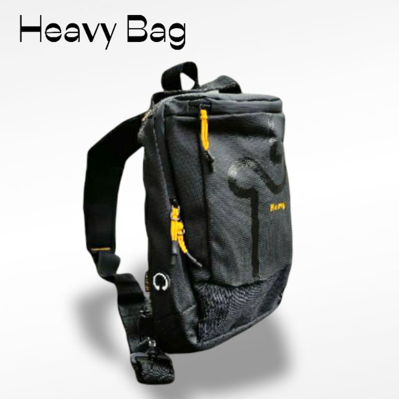 Tas slempang distro heavy/tas slingbag distro merk heavy