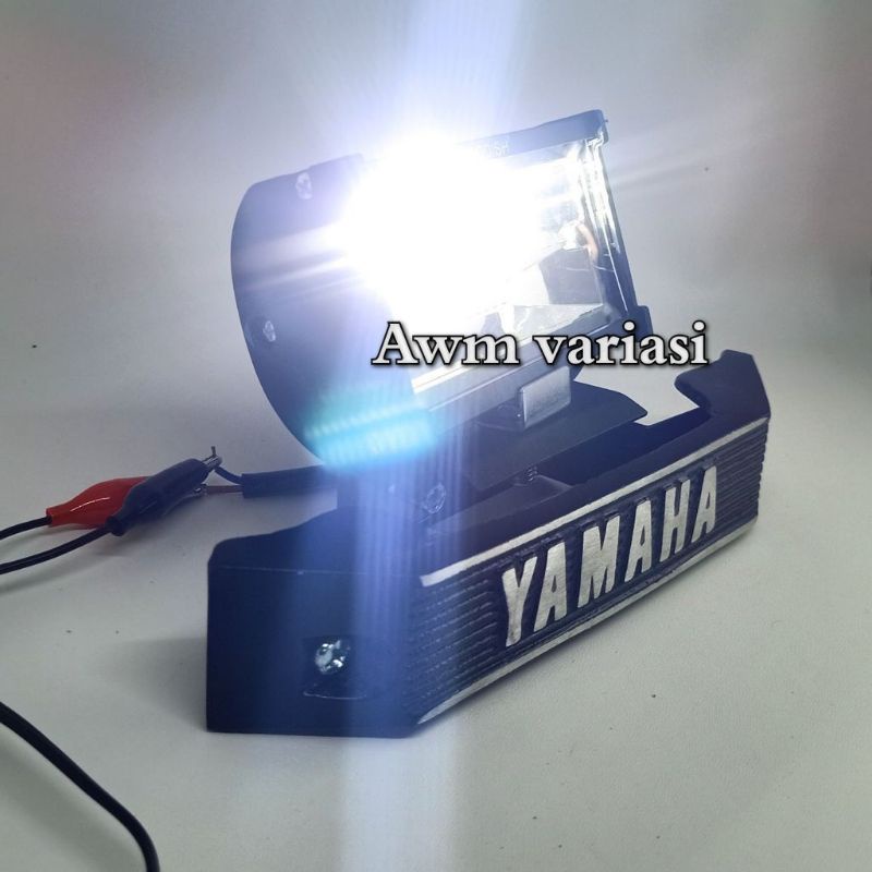 [PAKET]Lampu Tembak Sorot CWL 24 MATA LED 2 Warna 3 Mode Plus Breket RX king