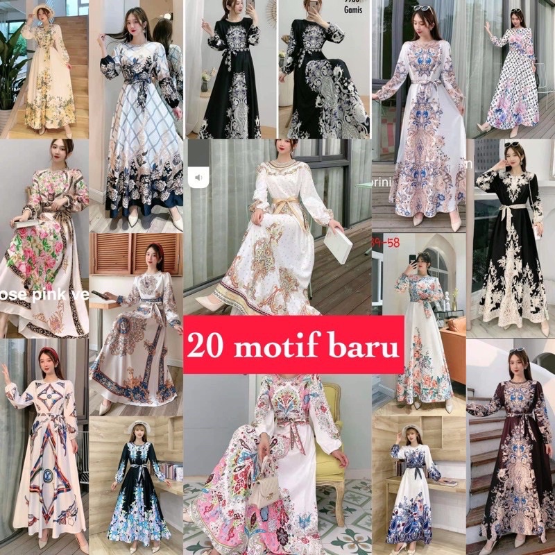 SALE!!! DRESS MAXI ESTILO ELEGAN IMPORT / IVORY ORI BKK-RANDOM