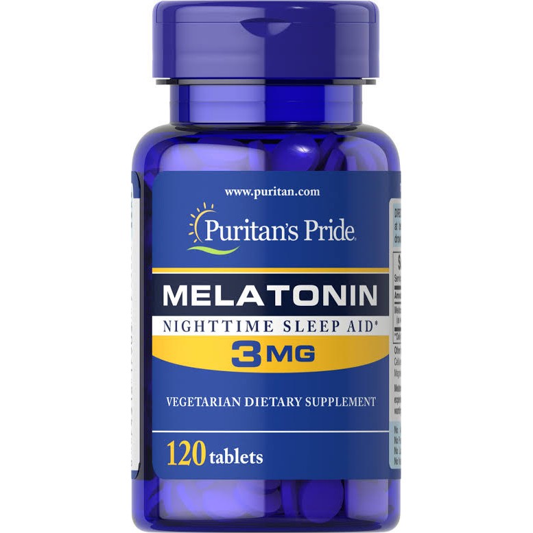 PURITAN'S PRIDE Melatonin 3 mg - 120 Tablets Puritan's Pride USA