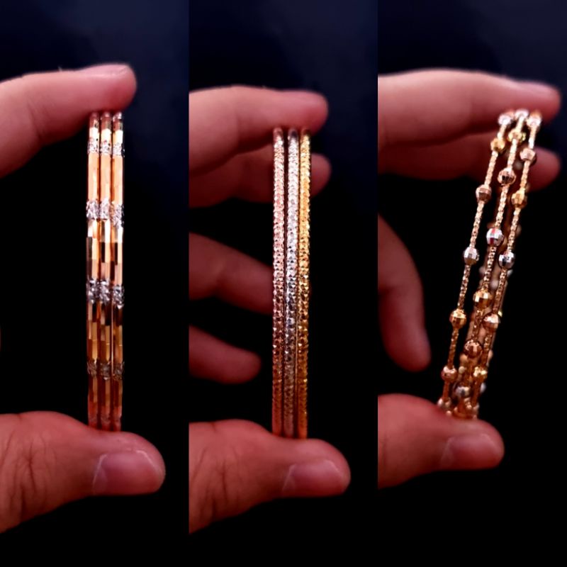 Gelang Emas Keroncong Isi 3 Kadar 375