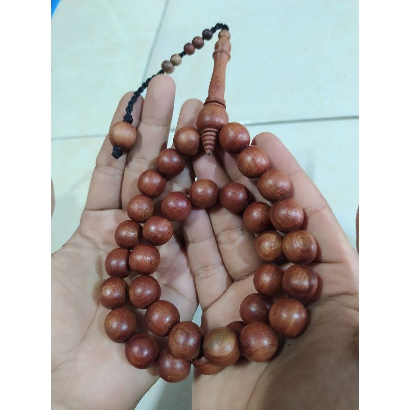 Tasbih Galih Nagasari Super Asli 33 Butir 15mm