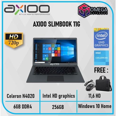 Laptop AXIOO SLIMBOOK 13 S1 / SLIMBOOK 14F / SLIMBOOK 11G / Mybook 11G N4020 4GB / 6GB  / 8GB 128GB/256GB SSD 13.3WQXGA 2.5K