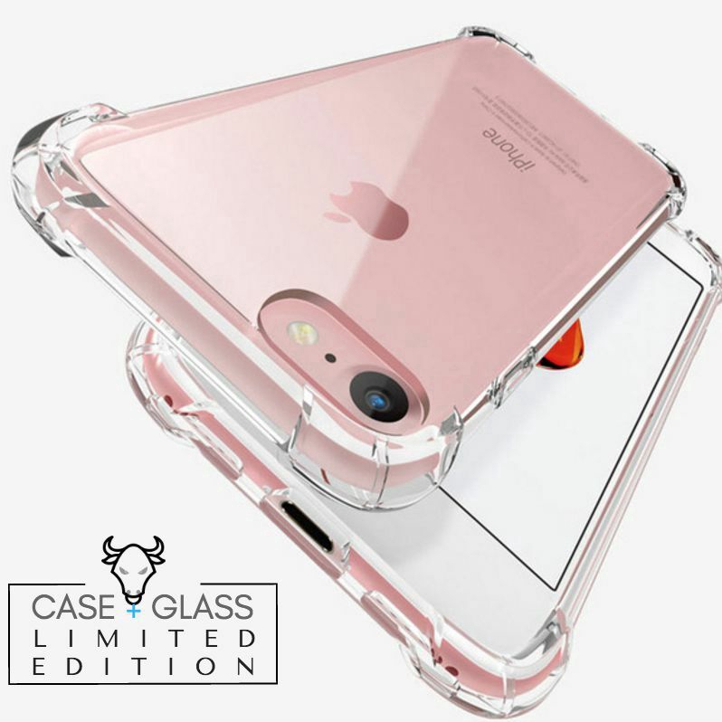 Compatible with iPhone  7 6s 6 plus 360° Silicone Protective Clear Case Cover