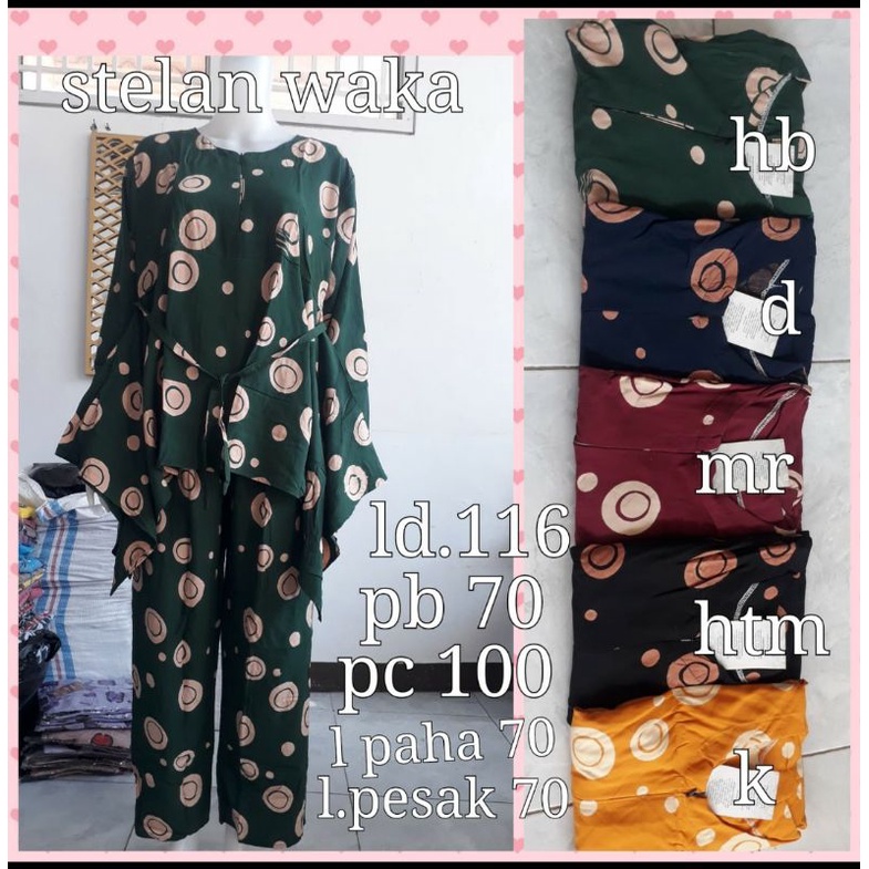 Daster batik Pekalongan setelan celana panjang