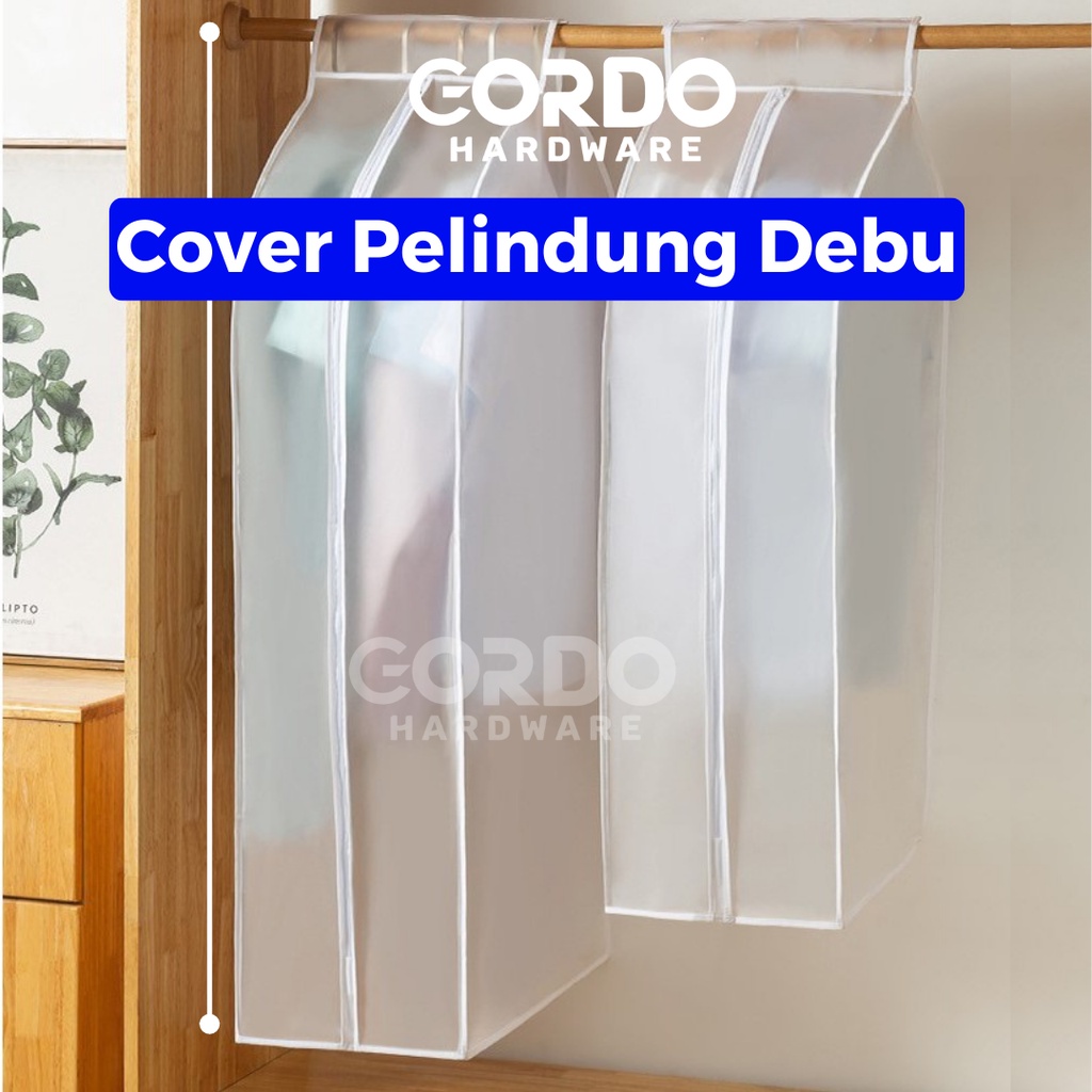 COVER GANTUNGAN BAJU ANTI DEBU / COVER JAS BAJU GANTUNGAN / PENUTUP BAJU GANTUNG / COVER BAJU PLASTI
