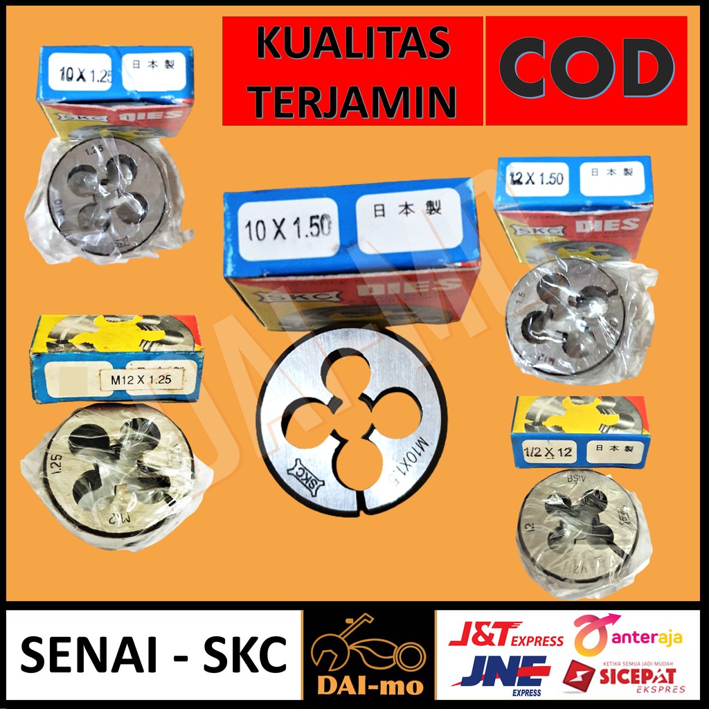 [BERBAGAI UKURAN] Alat Pertukangan Senai SKC/ Snei/ Alat Senai/ Tap Snay/ Mata Snai/ Perkakas Tukang
