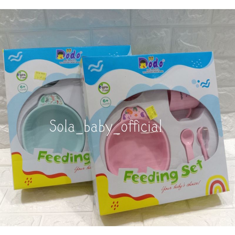 Feeding Set Dodo/Peralatan Makan bayi/Tempat Makan bayi Set