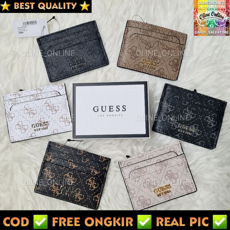 [oline_online] Card holder dompet kartu 7-10 slot motif 4g logo, embossed, crocodile grey maroon white cream beige brown coffee black with gift box kado kardus gift set gs extension extention gb pouch wrislet