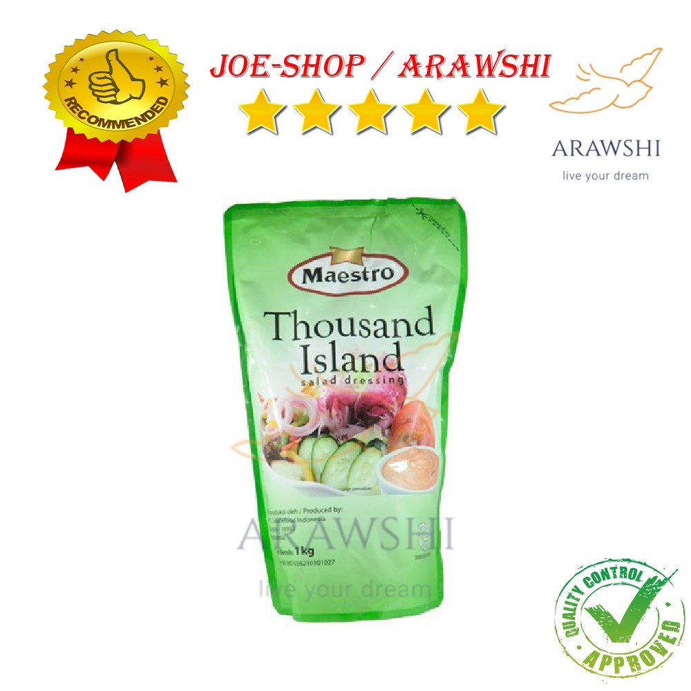 

Mayonaise thousand island mayonnaise pouch 1kg mayonais mayones
