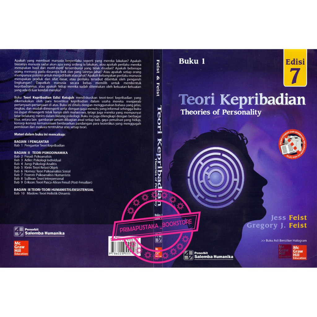 Jual Teori Kepribadian Buku 1 Edisi 7- Theories Of Personality UKURAN ...